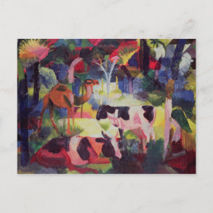 Landscape with Cows and a Camel Postcard