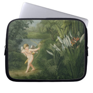 Landscape with Cupid aiming an arrow at a Parrot o Laptop Sleeve