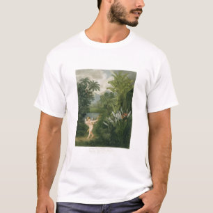 Landscape with Cupid aiming an arrow at a Parrot o T-Shirt