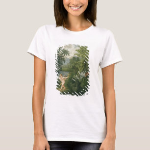 Landscape with Cupid aiming an arrow at a Parrot o T-Shirt