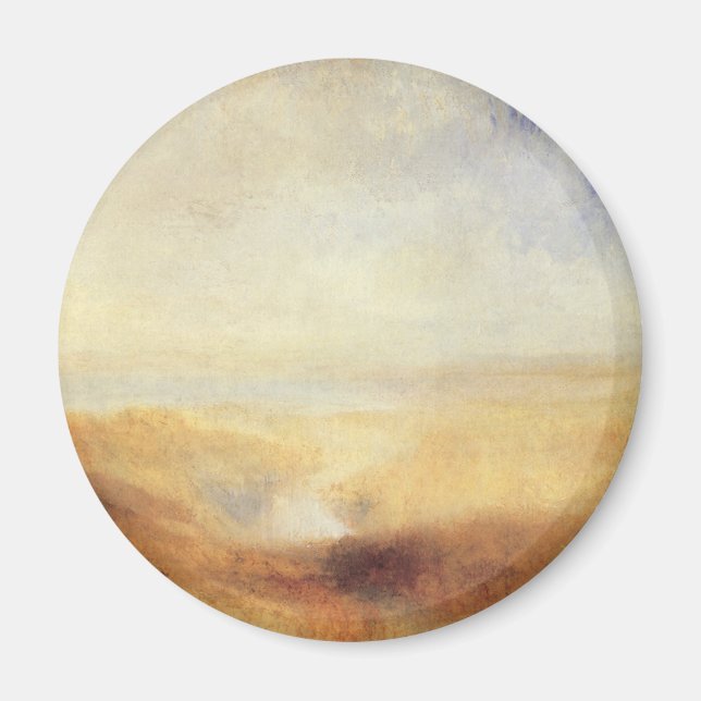 Landscape with Distant River Bay by Joseph Turner Magnet (Front)