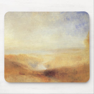 Landscape with Distant River Bay by Joseph Turner Mouse Pad
