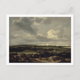 Landscape with Dunes near Haarlem (oil on canvas) Postcard