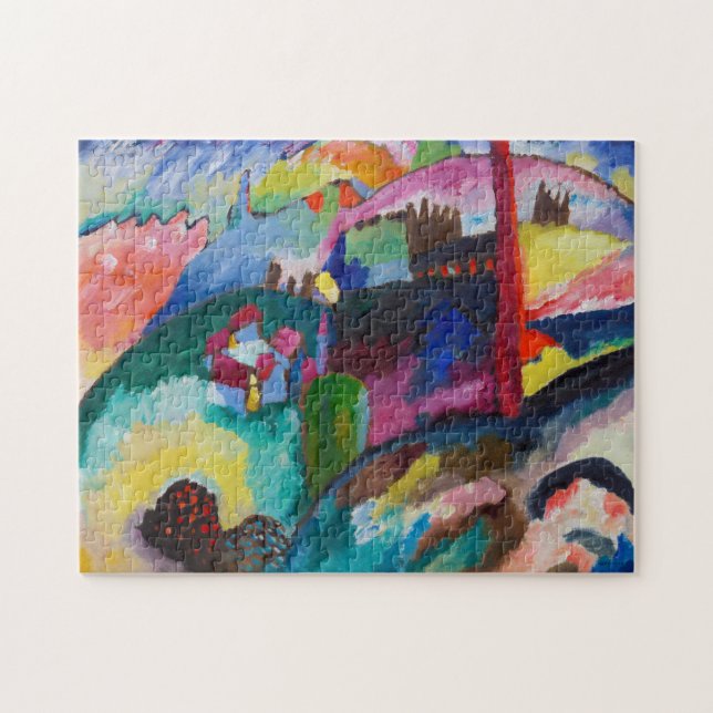 Landscape with Factory Chimney, Wassily Kandinsky Jigsaw Puzzle (Horizontal)