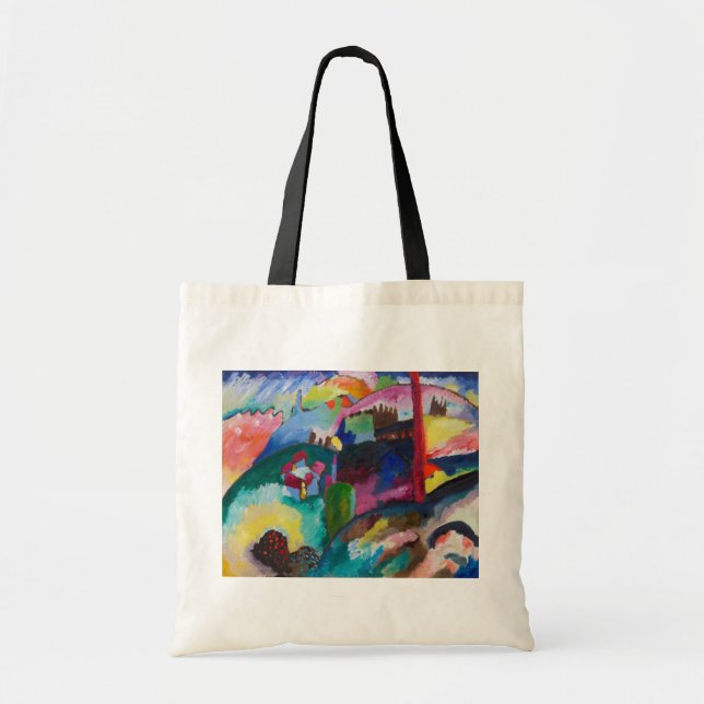 Landscape with Factory Chimney, Wassily Kandinsky Tote Bag (Front)