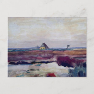 Landscape with Farm, Vincent van Gogh Fine Art Postcard