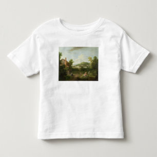 Landscape with Farmworkers, c.1730-40 (oil on canv Toddler T-shirt