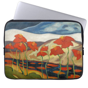 Landscape with flowers (nirvana) by Zolo Palugyay Laptop Sleeve