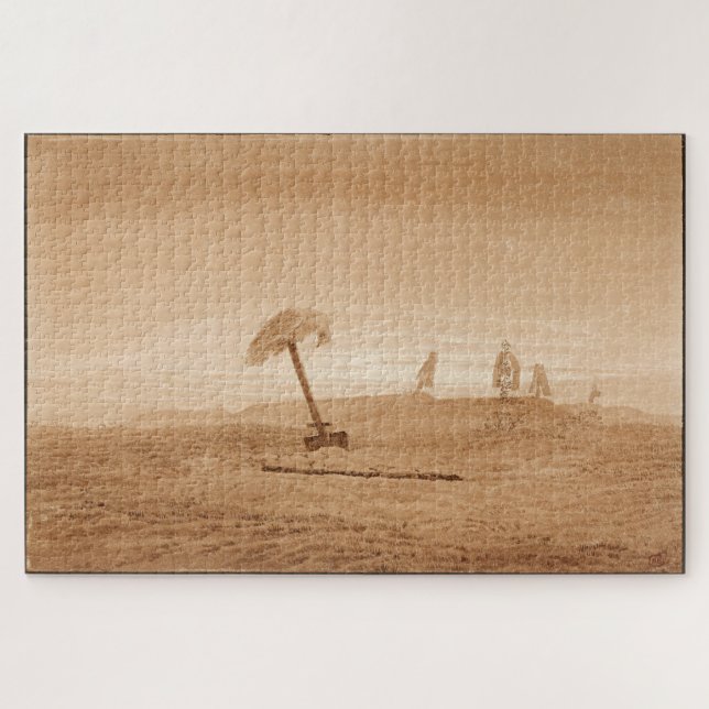 Landscape with Graves: A Friedrich Masterpiece Jigsaw Puzzle (Horizontal)