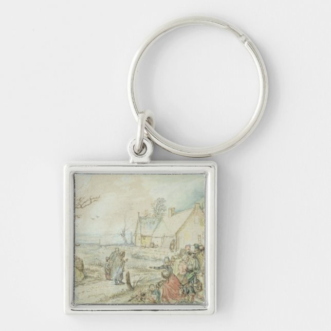 Landscape with Gypsy Fortune-Tellers Keychain (Front)