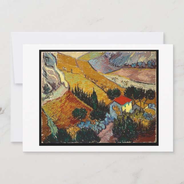 Landscape with House and Ploughman, Van Gogh, (Front)