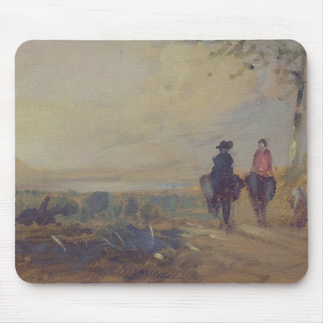 Landscape with Lake and two Figures Riding, previo Mouse Pad (Front)