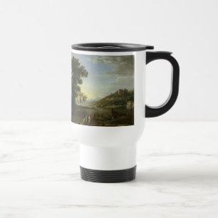 Landscape with Merchants - Claude Lorrain Travel Mug