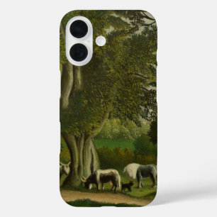Landscape with Milkmaids by Henri Rousseau iPhone 16 Case