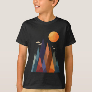 Landscape With Mountains and Sun T-Shirt