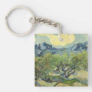 Landscape with Olive Vincent Willem van Gogh Keychain