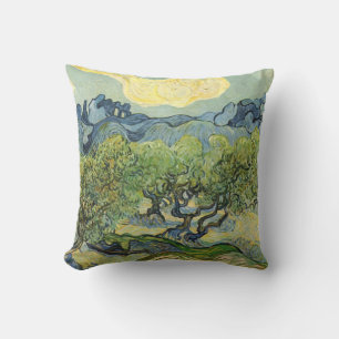 Landscape with Olive Vincent Willem van Gogh Throw Pillow
