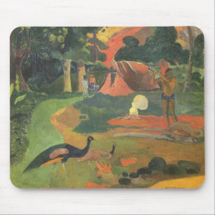 Landscape with Peacocks by Paul Gauguin Mouse Pad