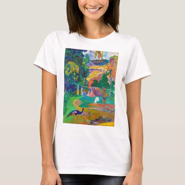 Landscape with Peacocks, Gauguin T-Shirt (Front)