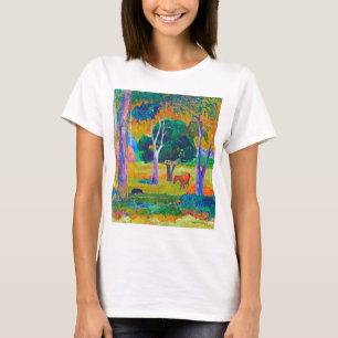Landscape with Pig and Horse, Gauguin T-Shirt