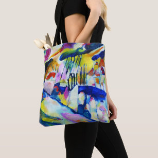 Landscape with Rain by Wassily Kandinsky Tote Bag