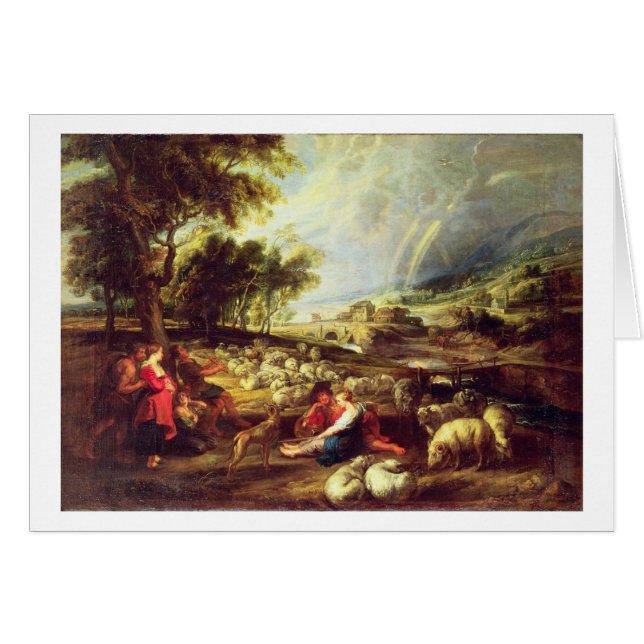 Landscape with Rainbow (oil on canvas) (Front Horizontal)