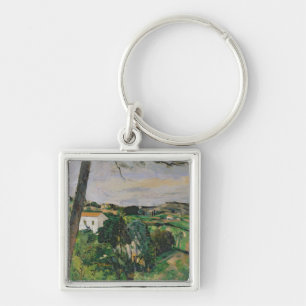 Landscape with red roof or The pine at the Keychain