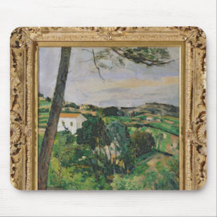 Landscape with red roof or The pine at the Mouse Pad