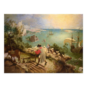 Landscape with the Fall of Icarus by P. Bruegel Photo Print
