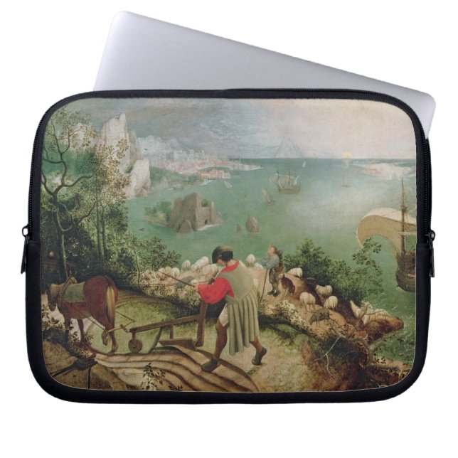 Landscape with the Fall of Icarus, c.1555 Laptop Sleeve (Front)
