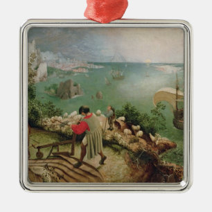Landscape with the Fall of Icarus, c.1555 Metal Ornament