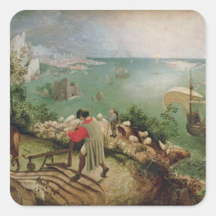 Landscape with the Fall of Icarus, c.1555 Square Sticker