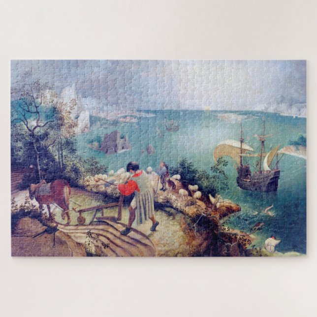 Landscape with the Fall of Icarus, Pieter Bruegel Jigsaw Puzzle (Horizontal)