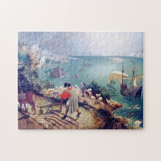 Landscape with the Fall of Icarus, Pieter Bruegel Jigsaw Puzzle (Horizontal)