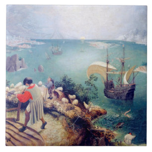 Landscape with the Fall of Icarus, Pieter Bruegel Tile