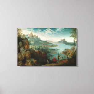 Landscape with the flight into Egypt Canvas Print