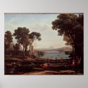 Landscape with the Marriage of Isaac Poster