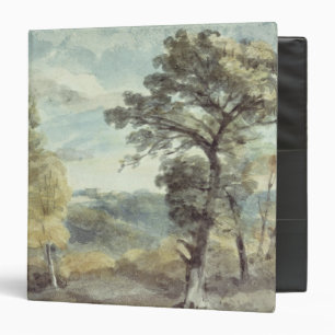 Landscape with Trees and a Distant Mansion Binder