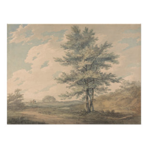 Landscape with Trees and Figures – Joseph Mallord Poster