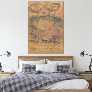 Landscape with Waggoner Canvas Print