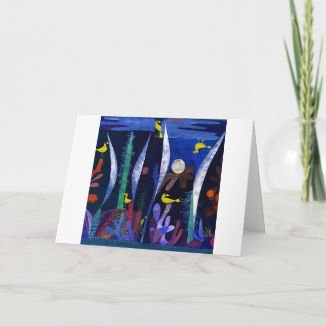 Landscape with Yellow Birds, Paul Klee Card (Front)