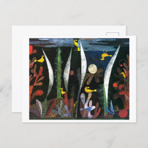 Landscape with Yellow Birds Paul Klee Postcard
