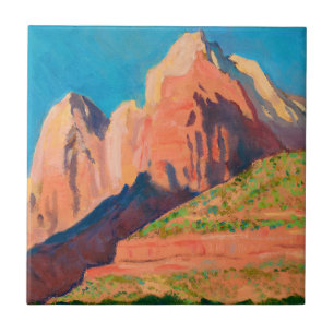 Landscape, Zion National Park by Maynard Dixon Tile