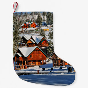 Landscapemountain,ski,snow,winter,active,air,cold, Small Christmas Stocking