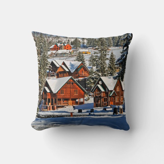 Landscapemountain,ski,snow,winter,active,air,cold, Throw Pillow (Front)