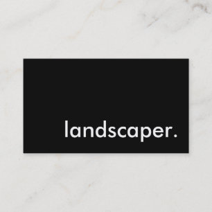 landscaper. business card