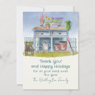 Landscaper Gardener Thank You Card