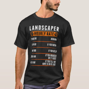 Landscaper Hourly Rate Landscaper Labour Rate Gard T-Shirt
