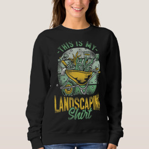 Landscaper Landscaping Landscape Architect Retro V Sweatshirt