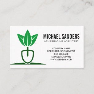 Landscaper Logo   Gardening Business Card